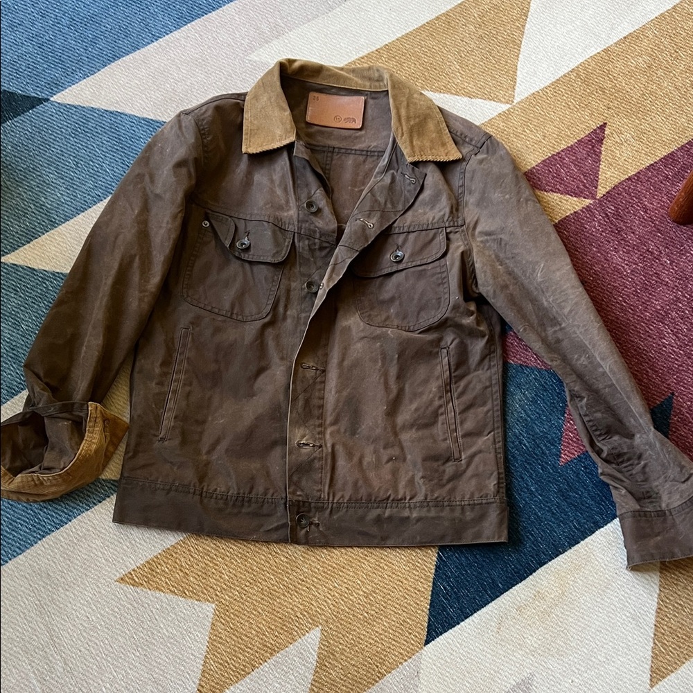 Wax cotton Taylor Stitch Corduroy Collar Jacket 36